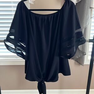 Black Flowy Blouse